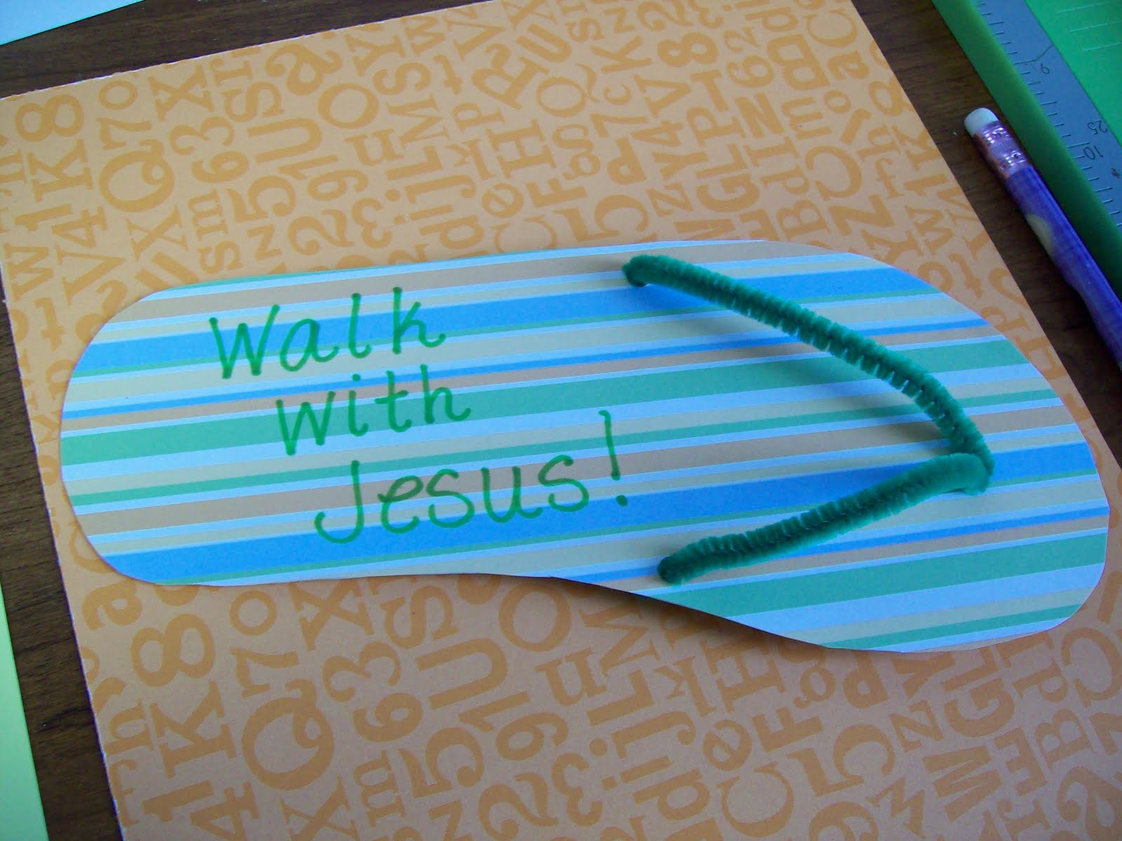 Through My "I"s: "Walk With Jesus" craft tutorial