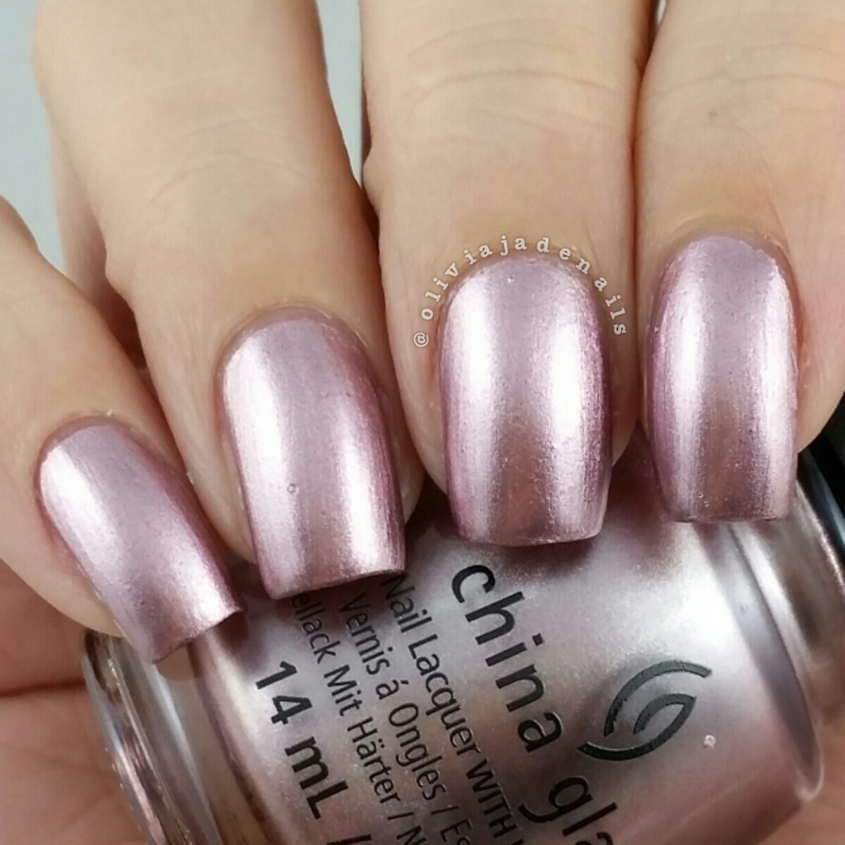 China Glaze Chrome Is Where The Heart Is swatched by Olivia Jade Nails