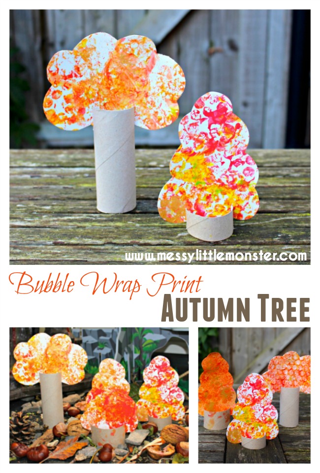 Bubble Wrap Autumn Tree Messy Little Monster