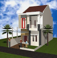 Contoh Desain Rumah Minimalis 2 Lantai Type 36 Terbaru