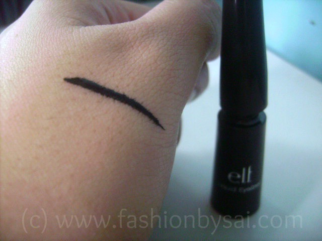 ELF makeup cosmetics black liquid eyeliner product review