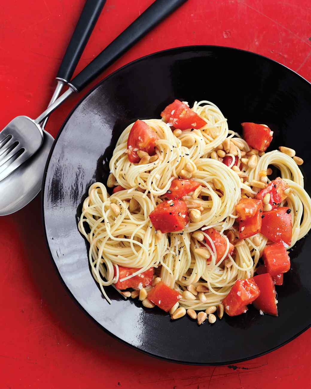 Pasta with Fresh Tomatoes and Pine Nuts Recipe My Favorite Recipes