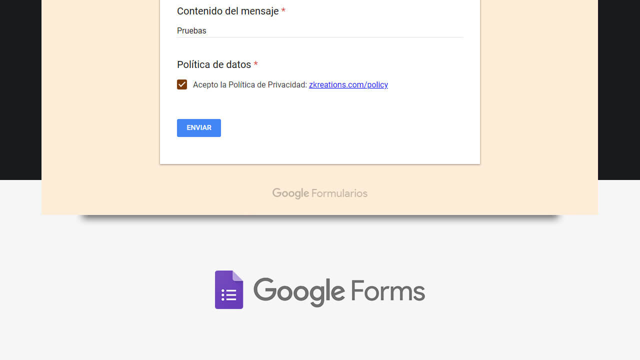 Utilizar formularios de Google en Blogger