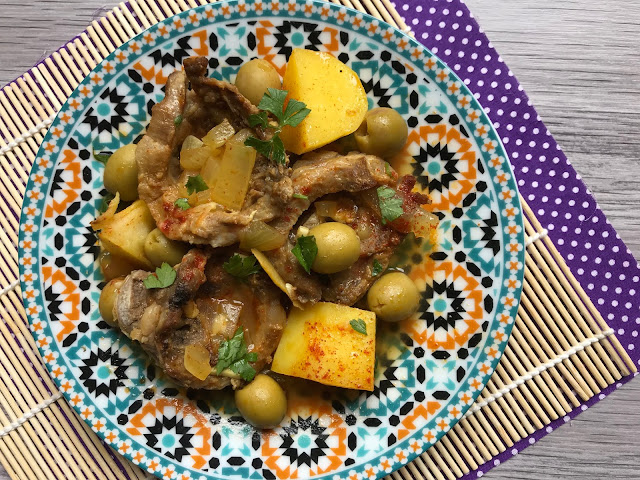 guiso marroquí de cordero y patatas receta