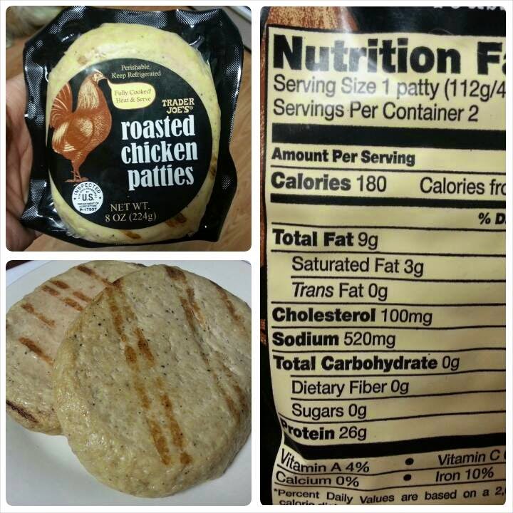 Shannon's Lightening the Load Trader Joe's Roasted Chicken Patties