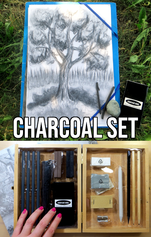 Want to know what's inside the Crelando charcoal drawing set that Lidl sells? And how to use it and what I think of it? Read on.