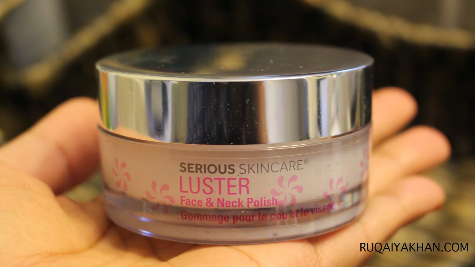 Ruqaiya Khan Serious Skincare LUSTER Face and Neck Polish Review