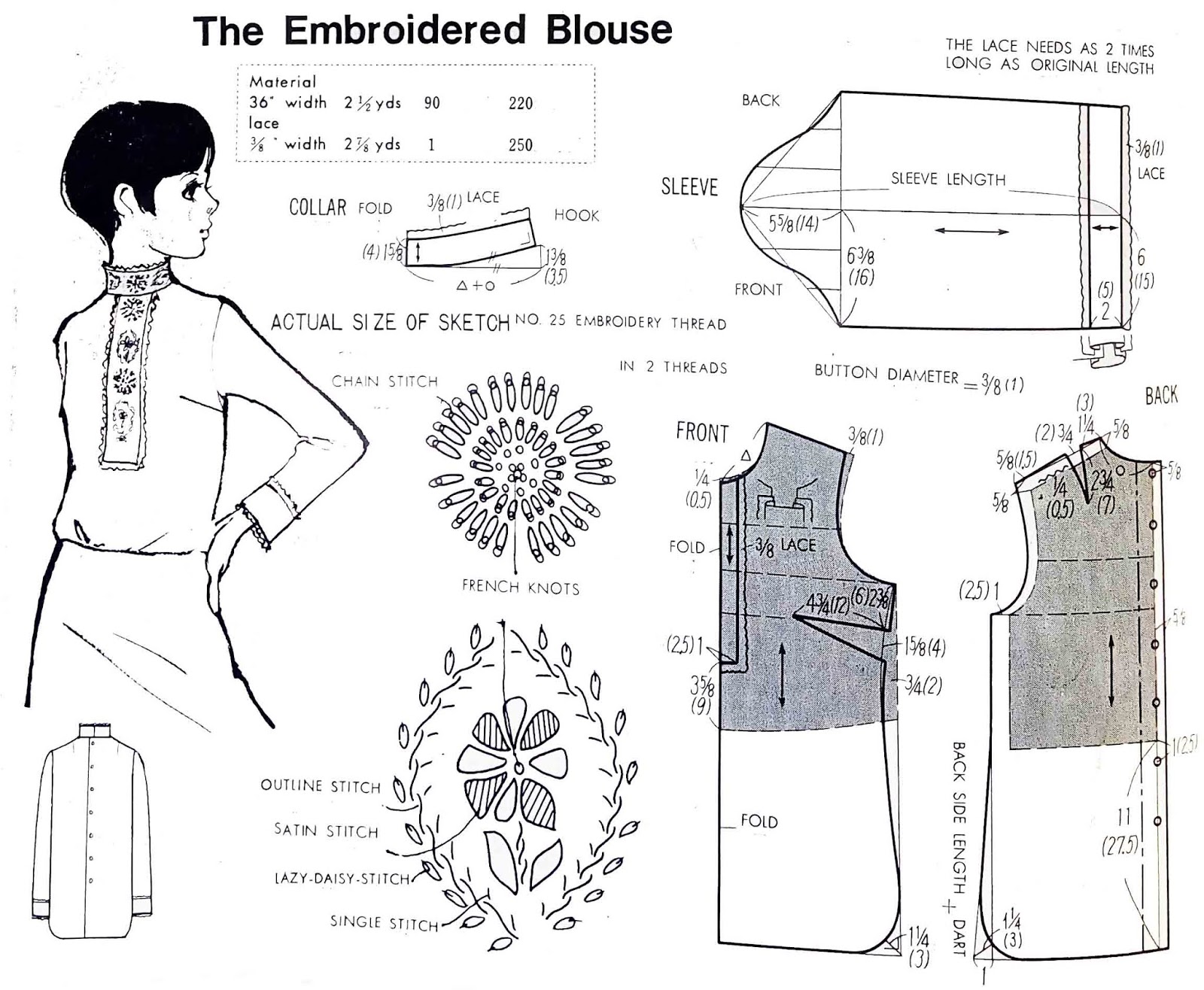The Retro Sewing Pattern Blog Blouse Pattern No 24 The Retro Sewing Pattern Blog Blouse Pattern No 24