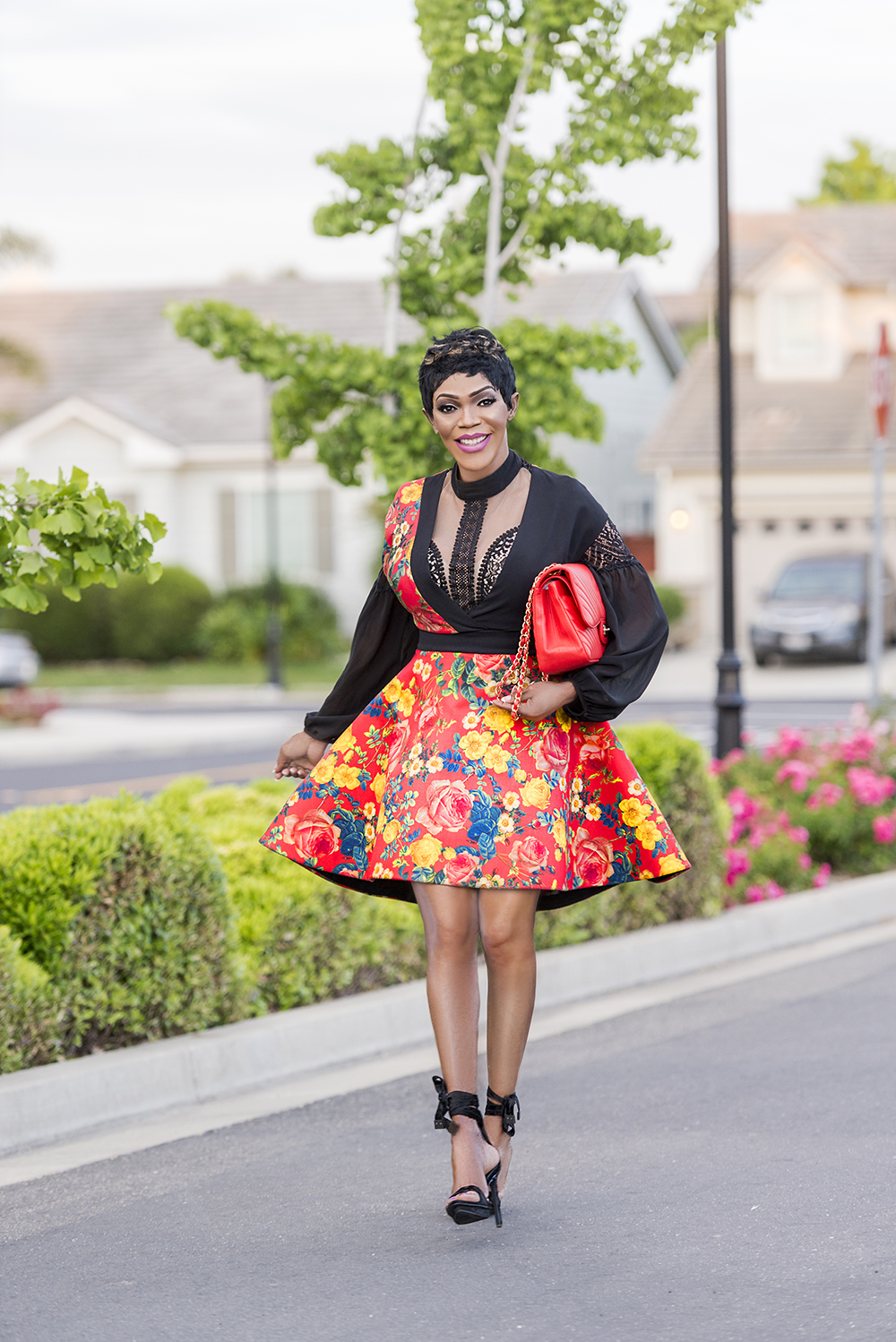 next green spot dress