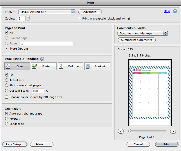 Clean Life and Home How to Resize a Letter Size Printable!