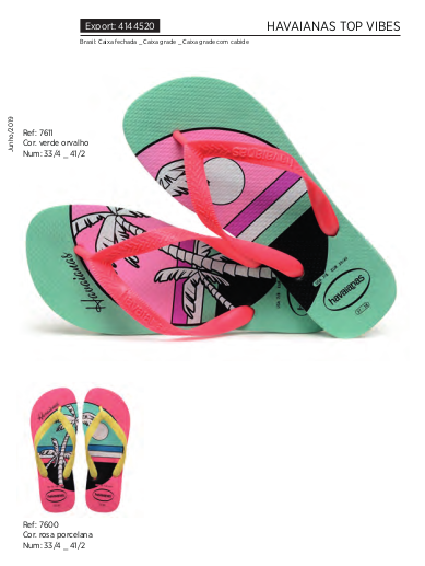 chinelo havaianas carnaval 2019
