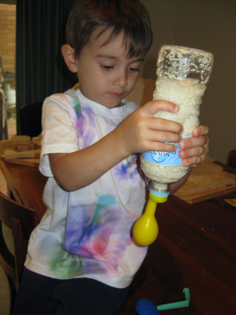 Happy Whimsical Hearts Homemade juggling balls!