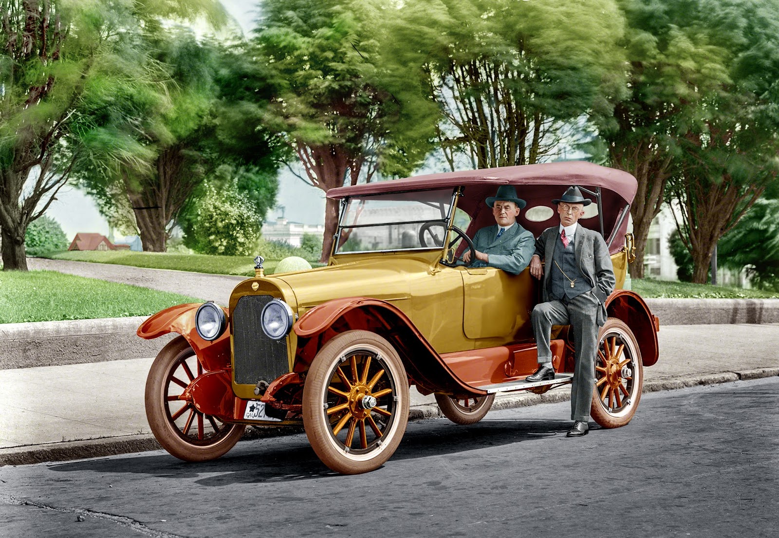 Colors for a Bygone Era Colorized Mitchell Touring Car at the Golden