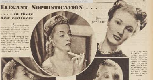 The History Girls 1940s Hairstyles Describing A Character In