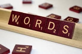 Photo of Scrabble game tile rack with tiles spelling out the word "WORDS"
