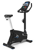 Nautilus U616 MY18 Upright Exercise Bike 2018, with high speed high inertia perimeter weighted flywheel, 25 ECB resistance levels, 29 programs, Bluetooth console, 4 user profiles, 4-way adjustable seat