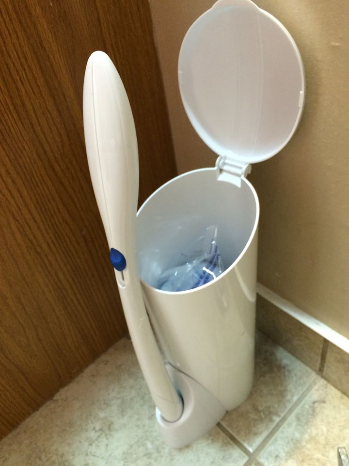 clorox toilet bowl brush with under rim scrubber