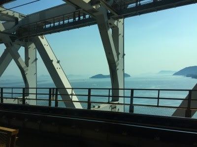 瀬戸大橋から海の眺め