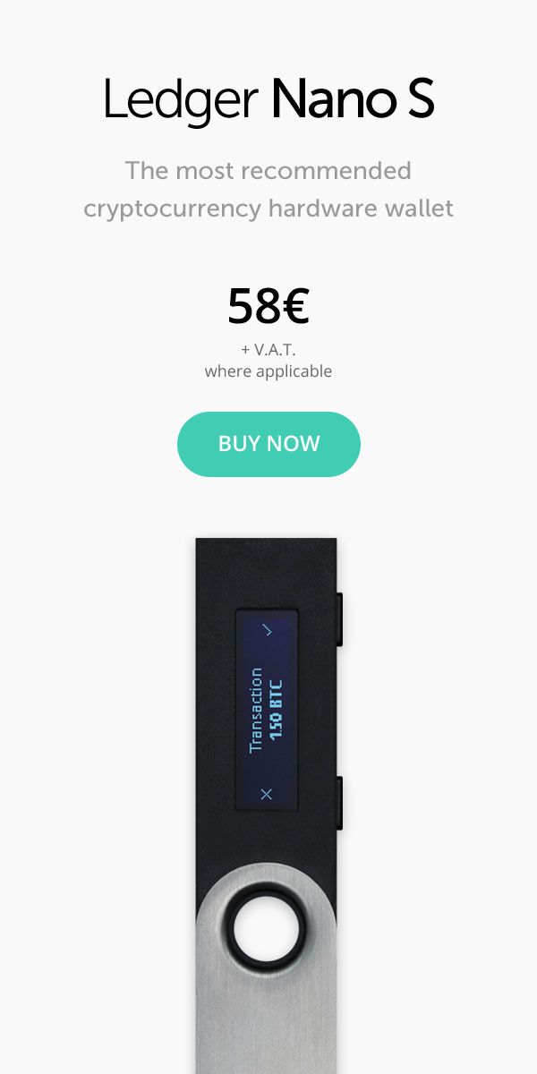 Ledger Nano S - The secure hardware wallet