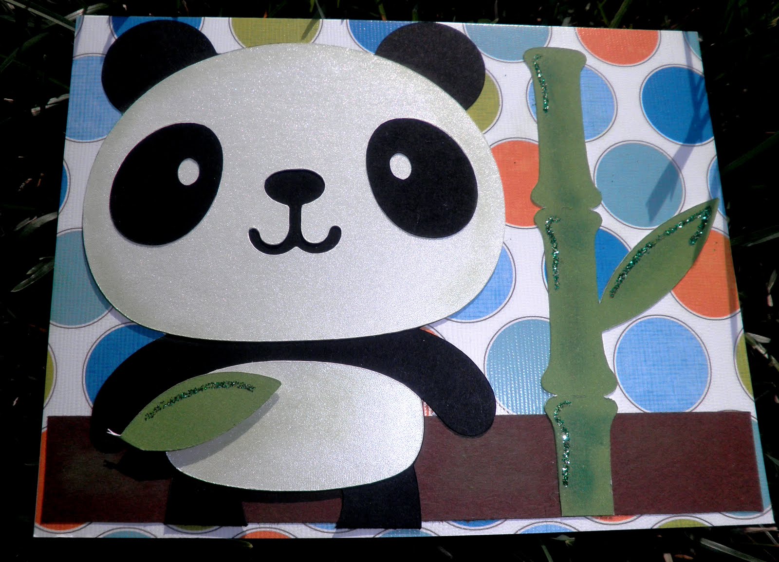 A dash of sparkle: Panda Card