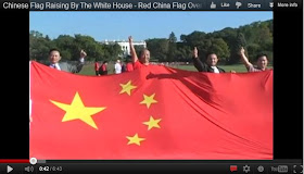 Chinese RED Flag Raising By The White House