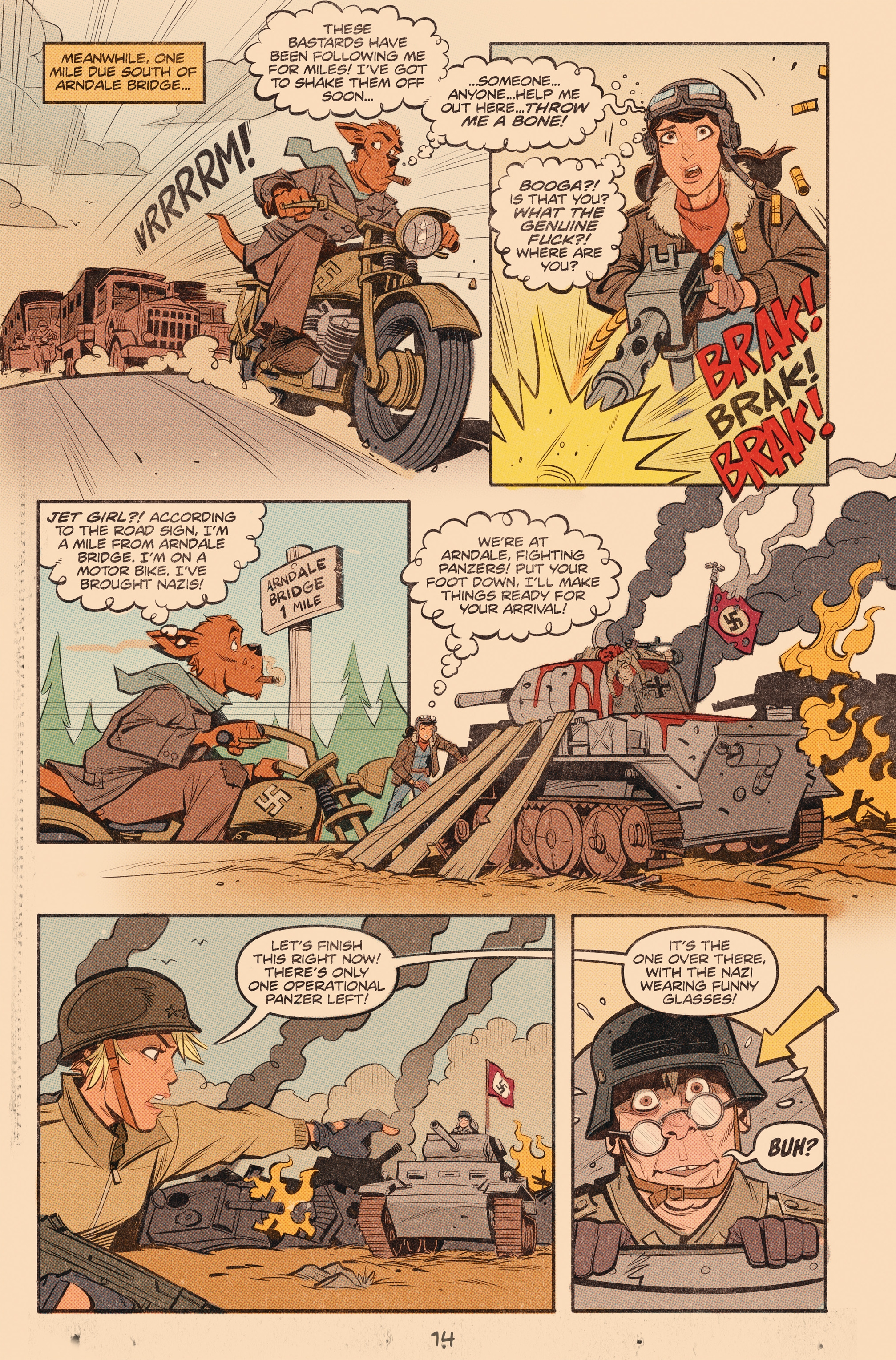 Read online Tank Girl: World War Tank Girl comic -  Issue #3 - 15