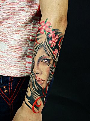 lower arm tattoo