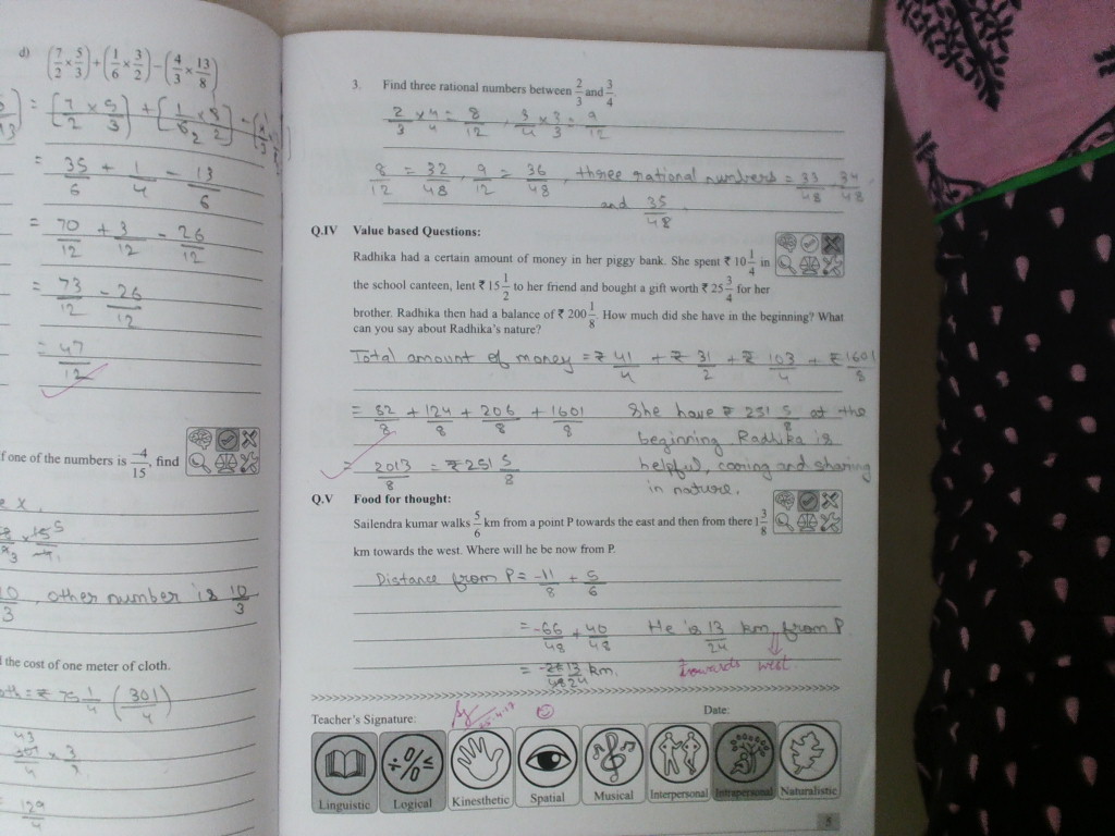 PIS VADODARA STD 8: Grade 8 math workbook