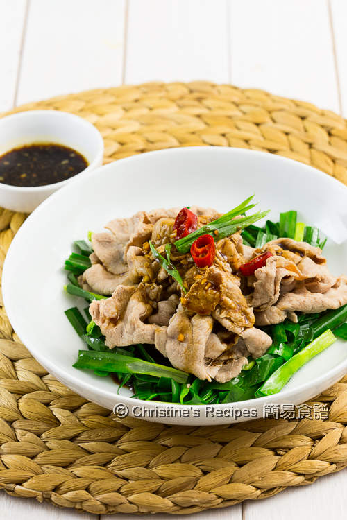 蒜泥醬肉片 Boiled Pork Slices with Garlic Sauce04