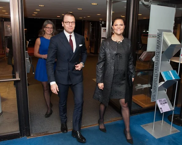 Crown Princess Victoria of Sweden and Prince Daniel attended the aid concert 'Playing for Life' for refugees in Europe in Berwaldhallen.