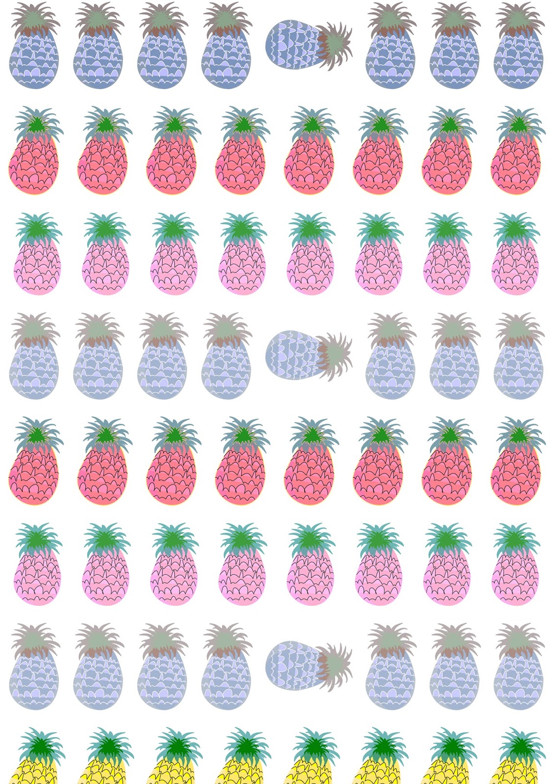 Free Printable Pineapple Wrapping Paper