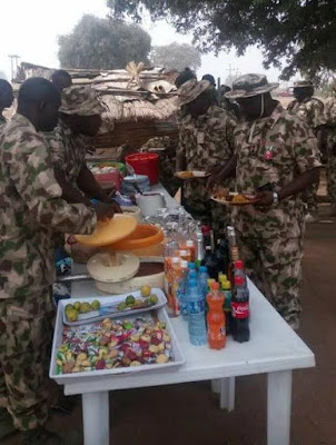 1 Photos of troops celebrating the new year in Adamawa state