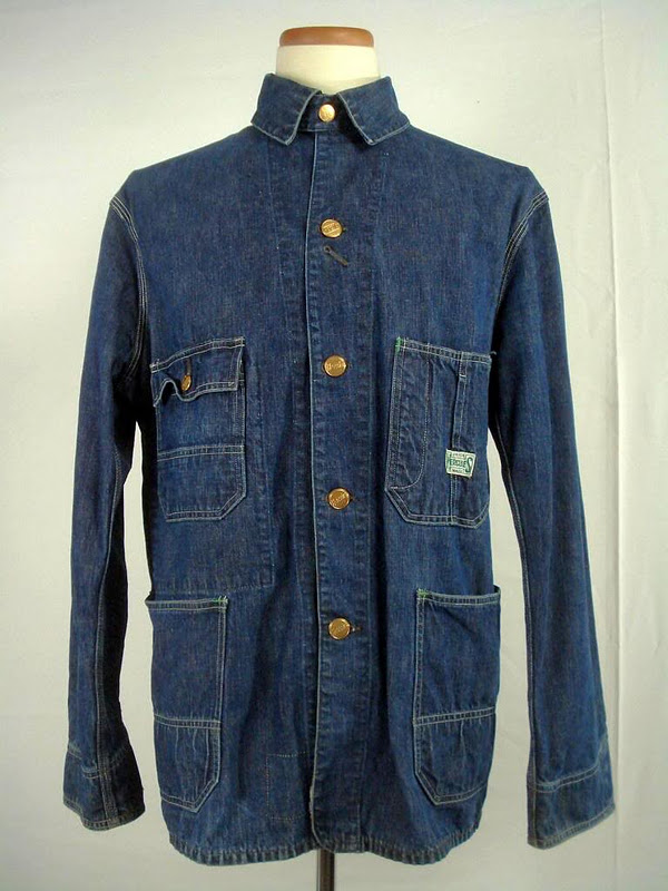vintage workwear: 1930's-1940's SEARS HERCULES Overalls & Coat Style Jacket