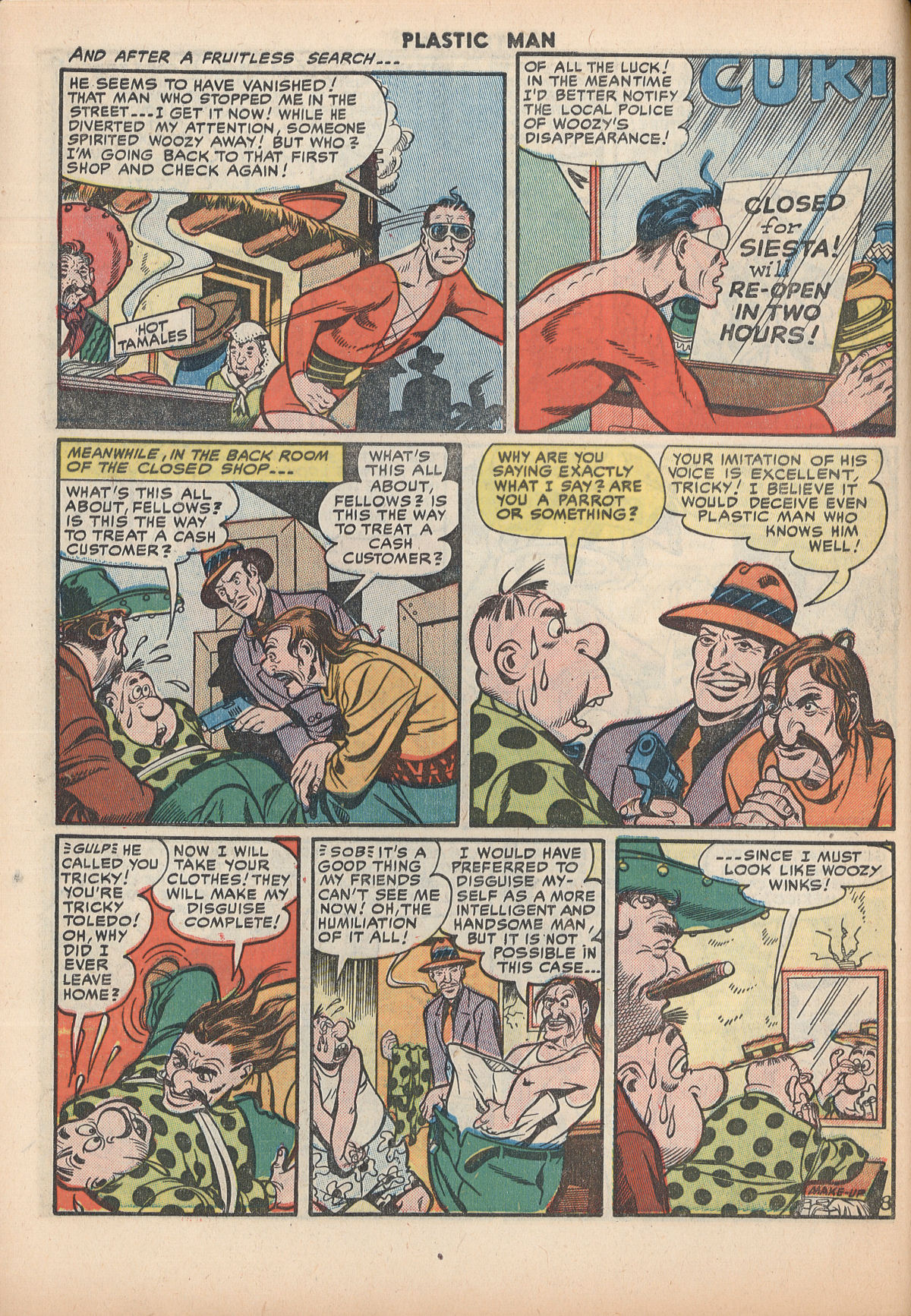 Read online Plastic Man (1943) comic -  Issue #29 - 10