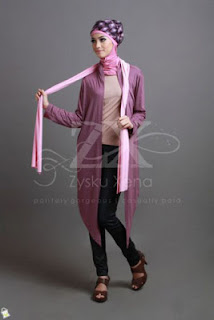 Busana Muslim Modern Cardigan Ungu Busana Muslim Modern Cardigan Ungu