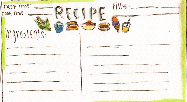 simple and rose : Printable: Recipe Cards