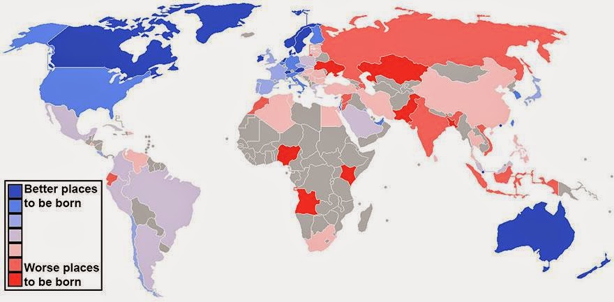Where To Be Born Index - Maps You Never Would Have Seen in School Where To Be Born Index - Maps You Never Would Have Seen in School