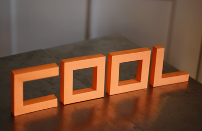 cool 3d block letters