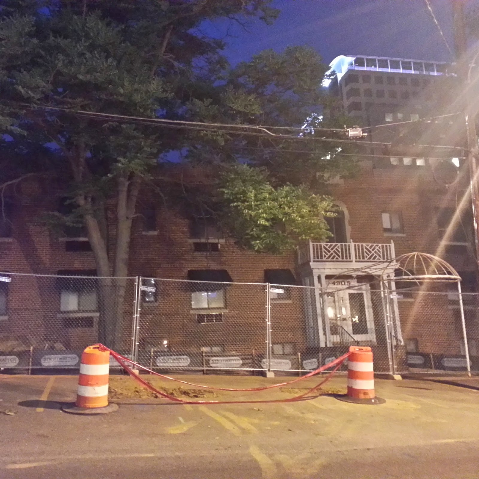 Robert Dyer Bethesda Row DEMOLITION FENCES INSTALLED AROUND THE