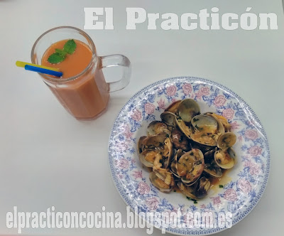 Almejas a la Malagueña y Gazpacho Rociero