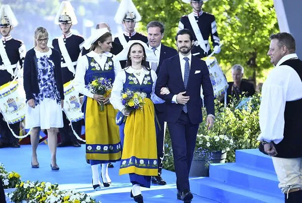 King Carl Gustaf, Queen Silvia, Crown Princess Victoria, Prince Daniel, Princess Estelle,  Prince Carl Philip, Princess Sofia, Princess Madeleine and Christopher O'Neill