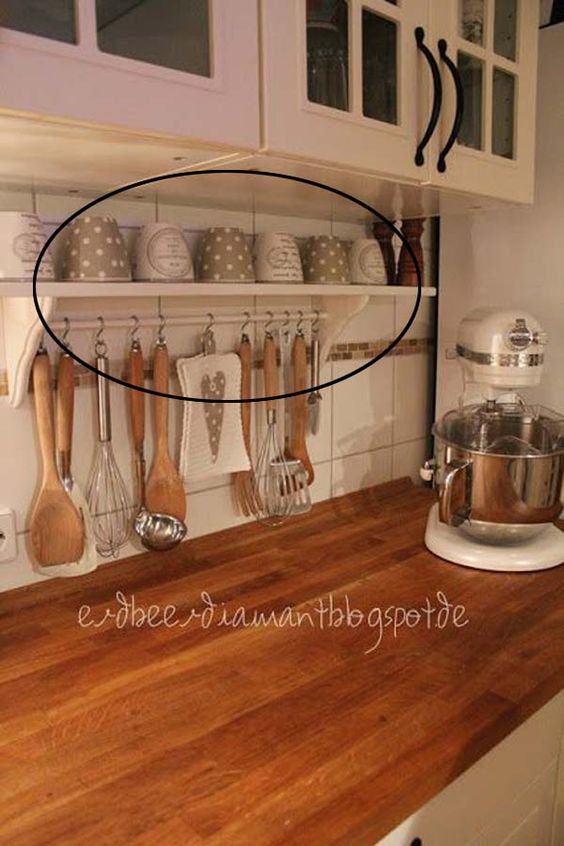 21 Ideas creativas de cómo organizar tazas en la cocina ~ Solountip.com