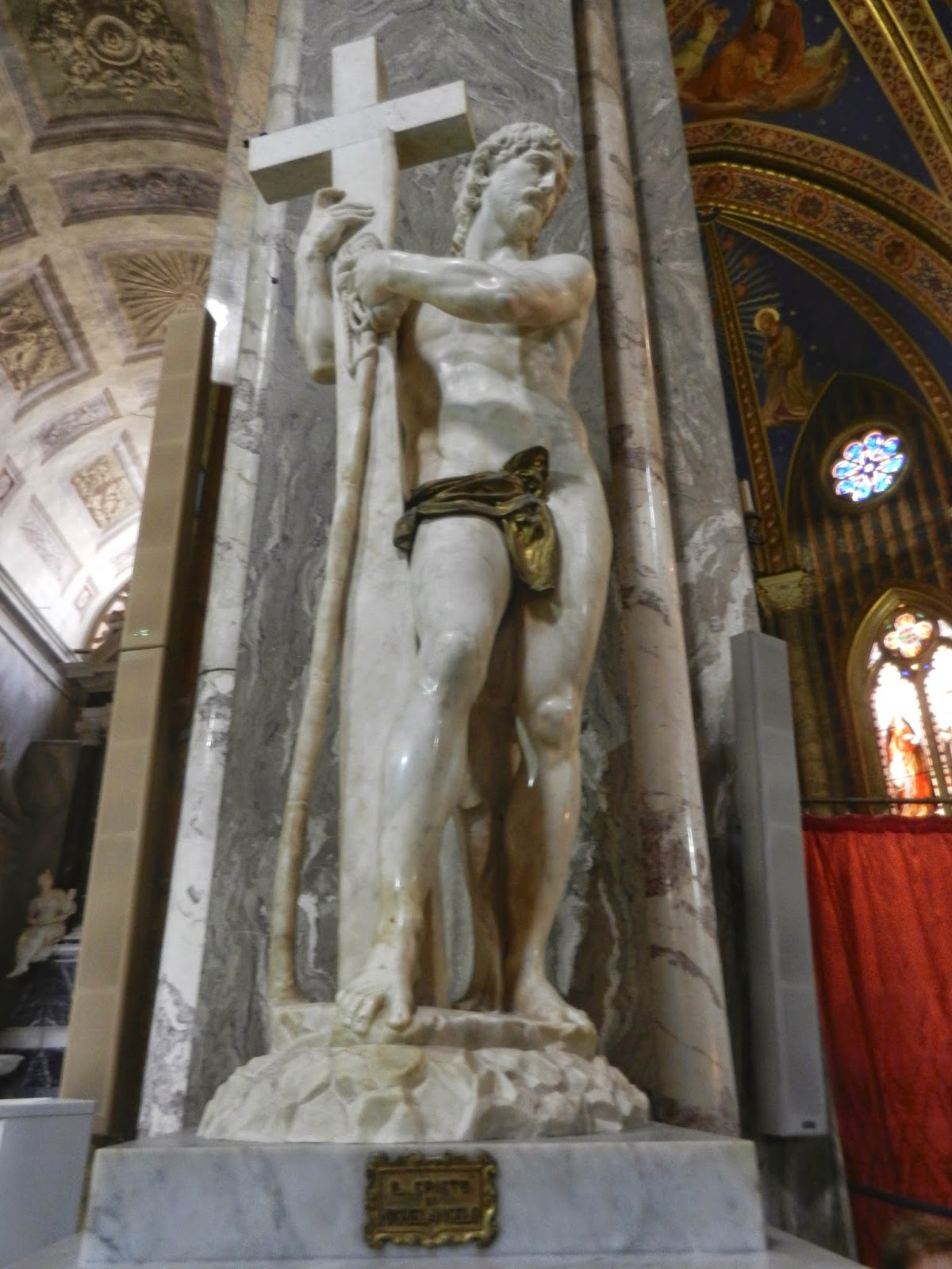 Once around the big blue marble Michelangelo's 'Risen Christ'