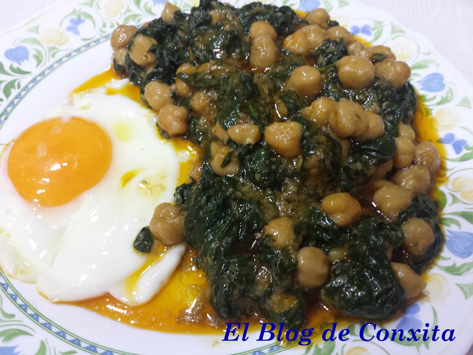 El Blog de Conxita ESPINACAS CON GARBANZOS Thermomix