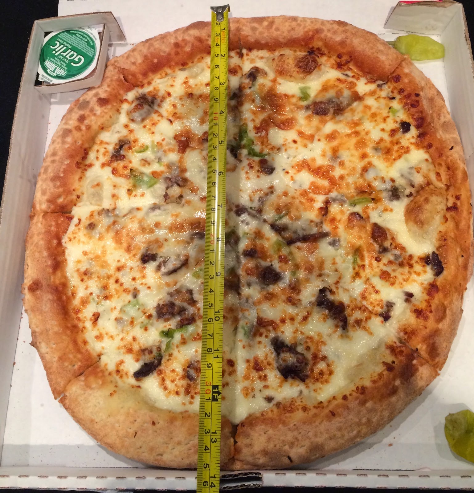Papa John's Philly Cheesesteak Pizza / パパジョーンズのフィリー チーズステーキピザ ~ I'm ...