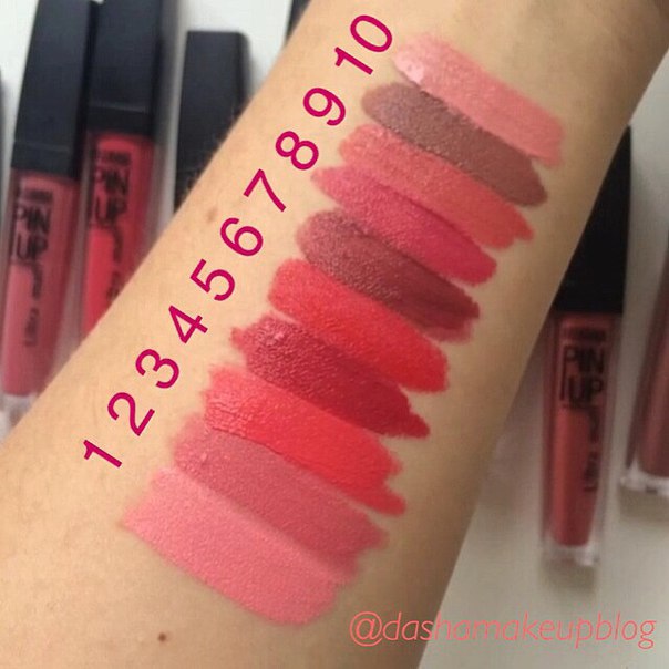 Записки мейк-ап артиста: Вся коллекция блесков "Pin up" от "Lux visage"