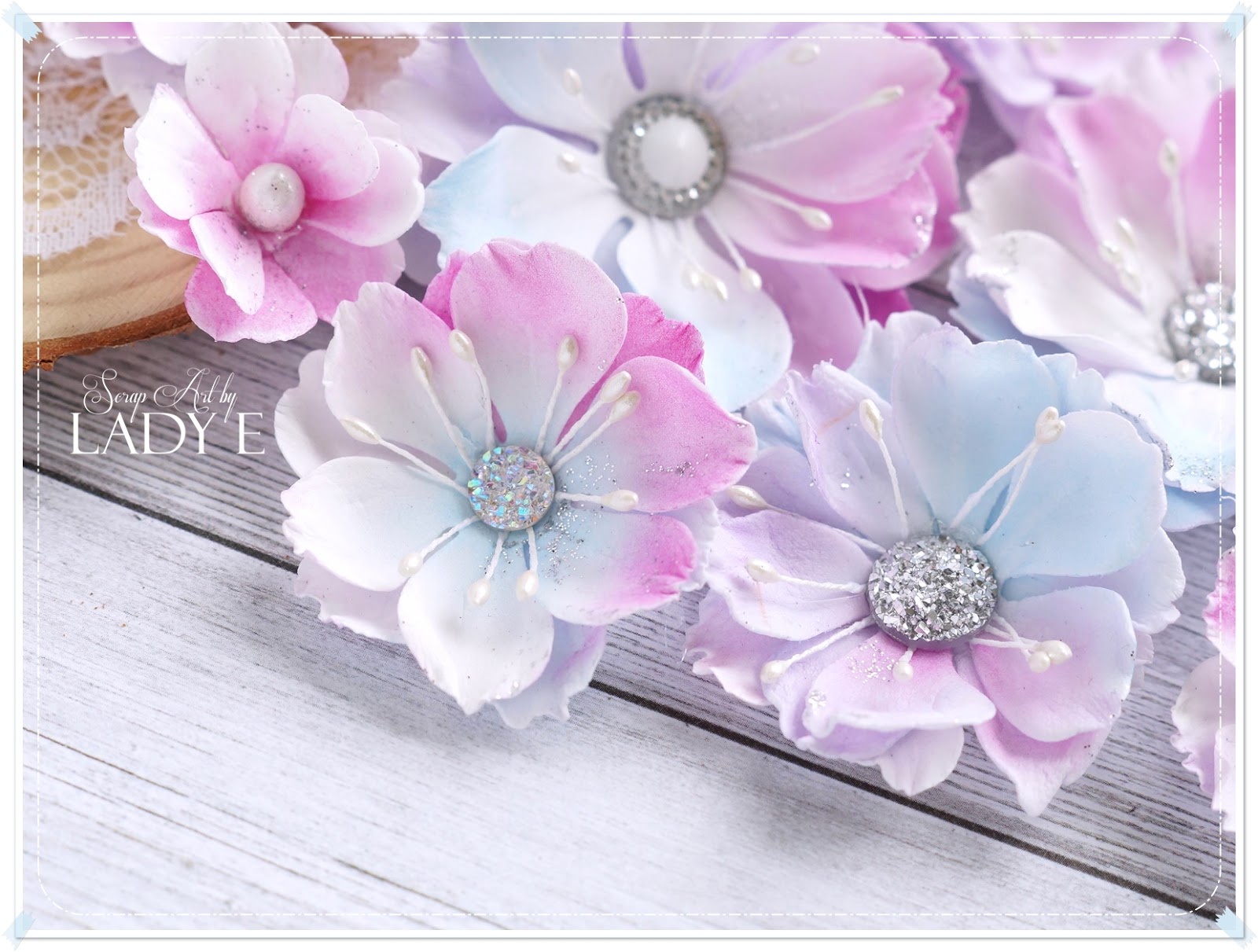 Easy Foamiran and Silk Foam Flowers & Video Tutorial Lady E Design