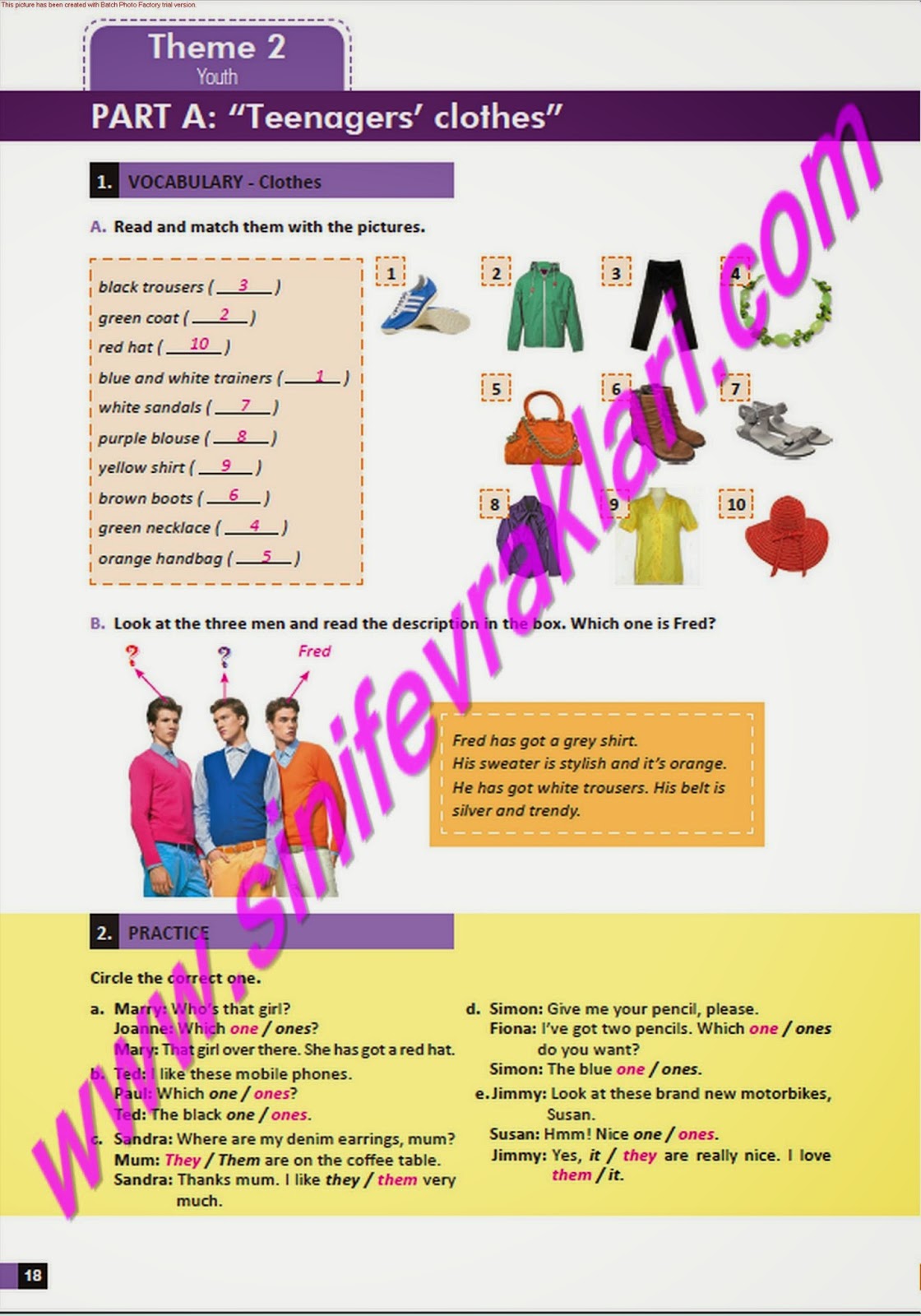 9. Sinif İngilizce Harf Eğitim Yayinlari A1.1 Çalişma Kitabi Cevaplari