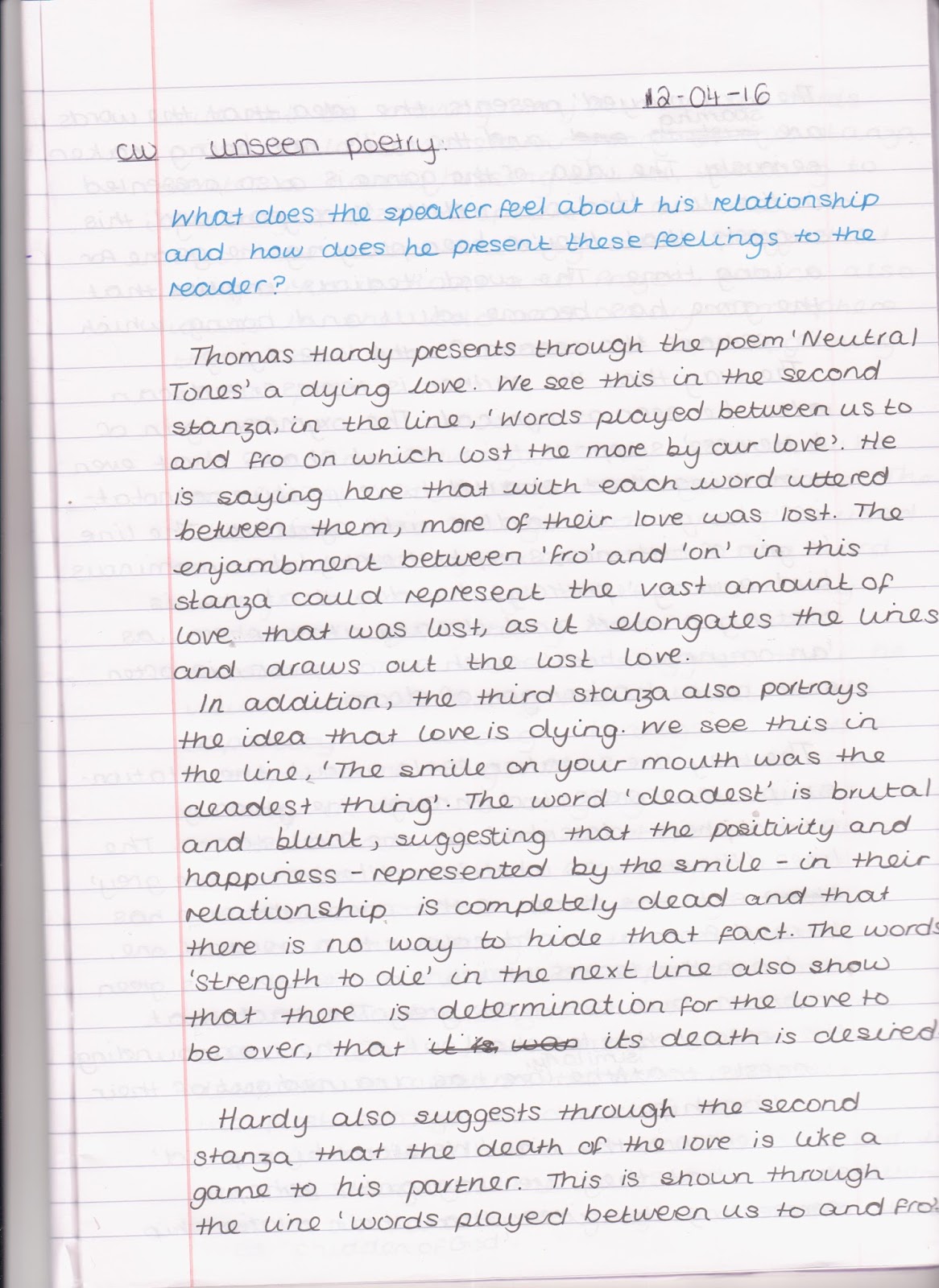 How to write an introduction for a poetry comparison essay picture