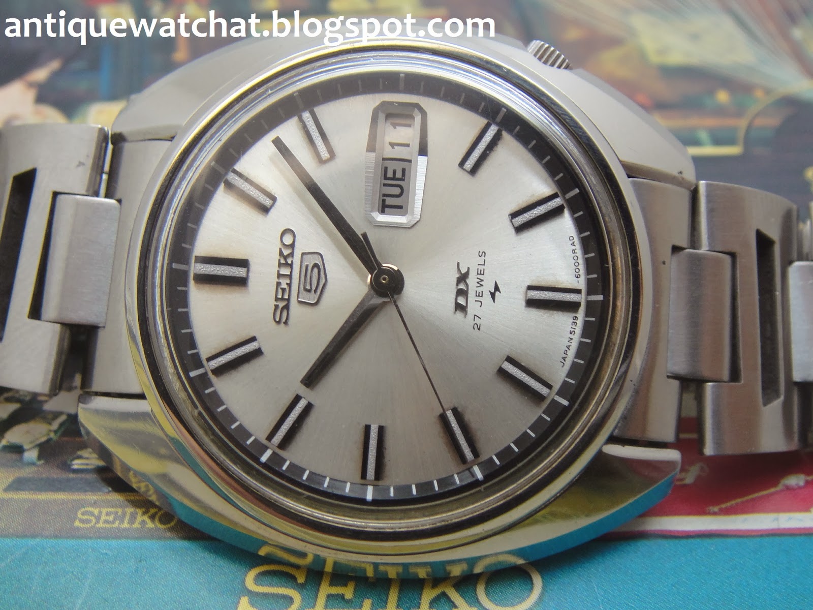Antique Watch Bar: SEIKO 5 DX AUTOMATIC 5139-6000 S5A47 (SOLD)